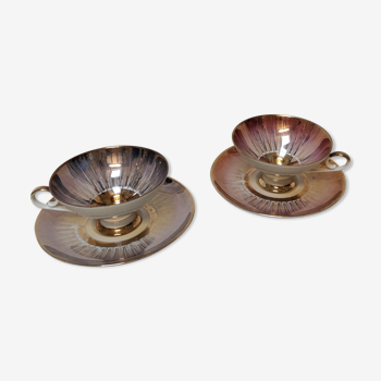 Bareuther porcelain teacups