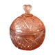 Sugar candy box in pink glass orange Portieux