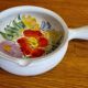 Vide-poches Vallauris fait main décor fleuri