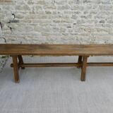 Solid wood farmhouse bench, 2m30