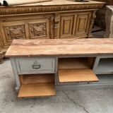 Ancien meuble de métier transformé en meuble télé