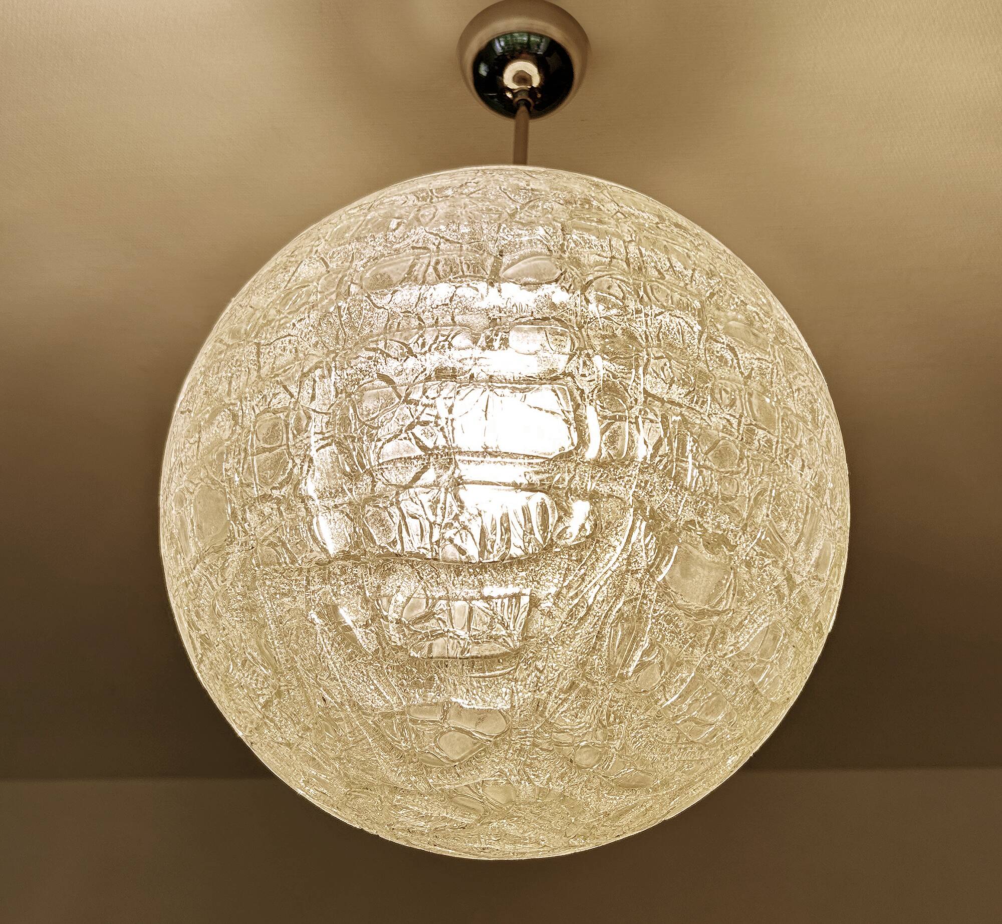 Large Vintage Murano Glass Pendant Light