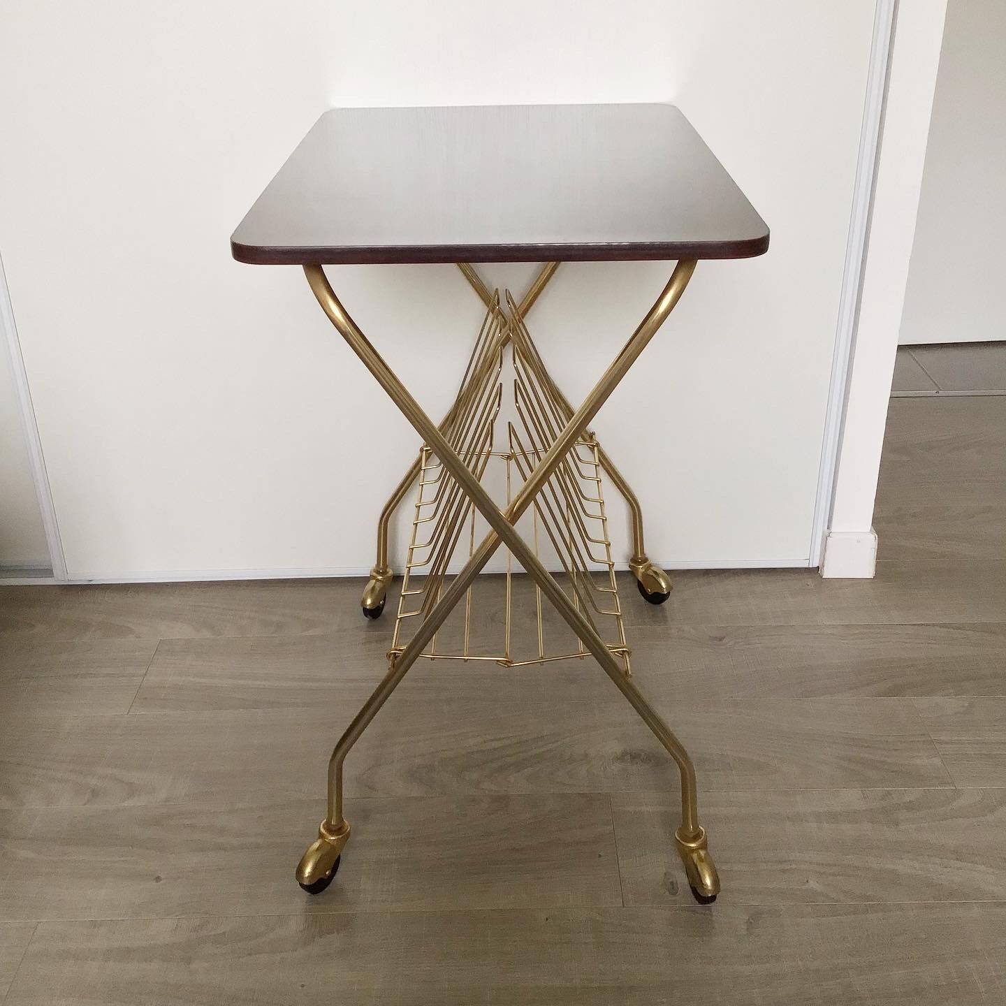 Vintage folding vinyl tray