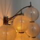 Vintage "Sterrenbeeld" wall lamp, Murano bubbled glass, Raak Netherlands 1960