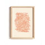 acrylic painting on paper - abstract painting B41 signed eawy