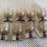 Series of 8 walking glasses