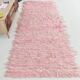 3x10 Soft Pink Wool Moroccan Runner Rug, 110x311Cm SK 70367