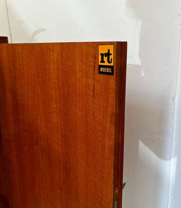 Buffet enfilade étroite scandiinave en teck