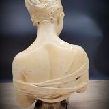 Bust woman plaster