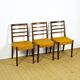 3 chaises scandinave 1960