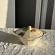 Antique Sarreguemines soup tureen with lid, rose pattern, D33 H28.