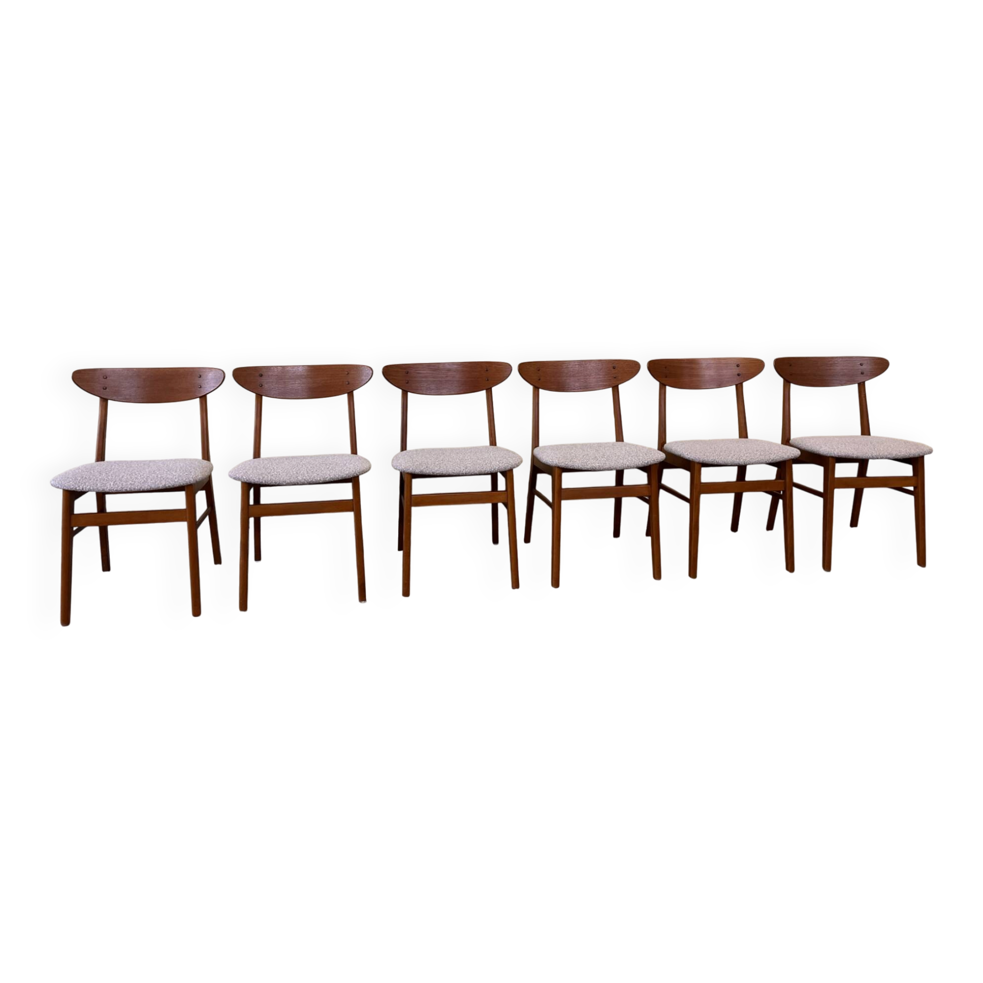 Set of six dining chairs model 210 by Farstrup