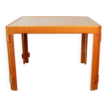 Table basse pliante carrée danoise vintage
