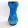 Large vintage seafoam blue artisanal vase