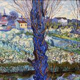 Huile sur toile vue du Brabant