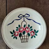 Grand plat creux saladier Terre de fer Longchamp Modele Jeanette