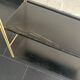 Vintage 1960 String wall shelf black gold - 58 x 49 cm