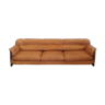 Scandinavian cognac leather sofa