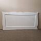 Large antique white wooden headboard, 190 cm wide.