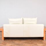 Italian Leather Sofa from Giorgetti, 1980s.