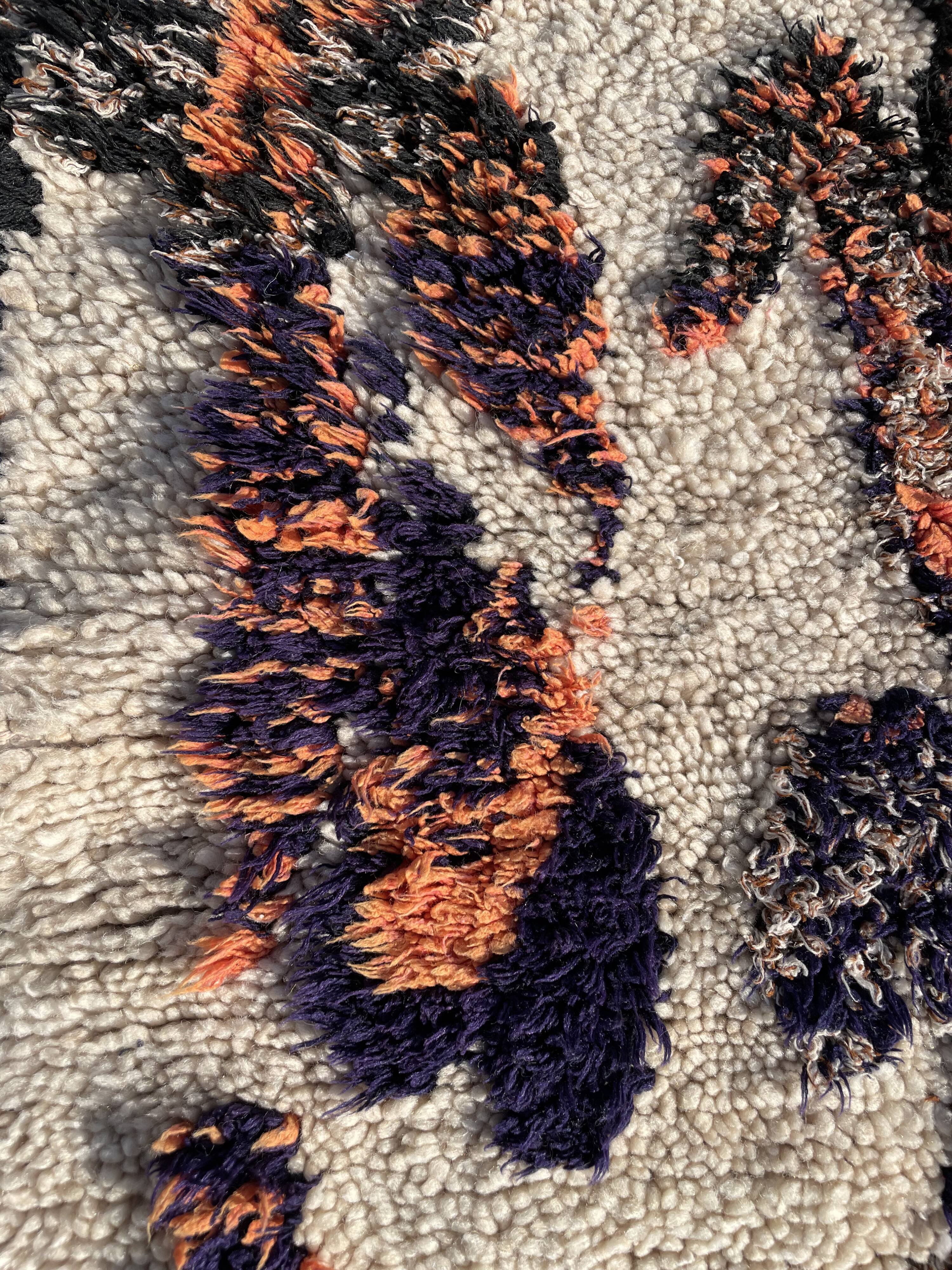 Azilal carpet from morocco 75x145 cm