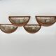 Mid-Century set of 4 ceramic wall lamp sconce , 1970s