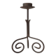 Antique wrought iron candlestick