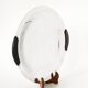 Round stainless steel dish with wooden handles, Design, 1970 - 32 cm