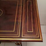 Louis XVl-style mahogany-shaped writing table