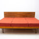 Mid century sofabed in walnut by Jindrich Halabala for UP Zavody, 1950´s
