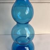 Blue blown glass vase