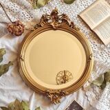 Round beveled mirror