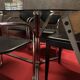Large chrome and smoked glass dining table DLG Gaston Rinaldi