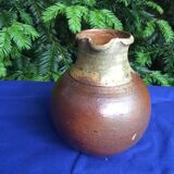 Pitcher in two-tone glazed stoneware