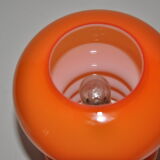 Orange glass table lamp, 1970
