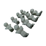 8 porcelain knife rests - Cherubs