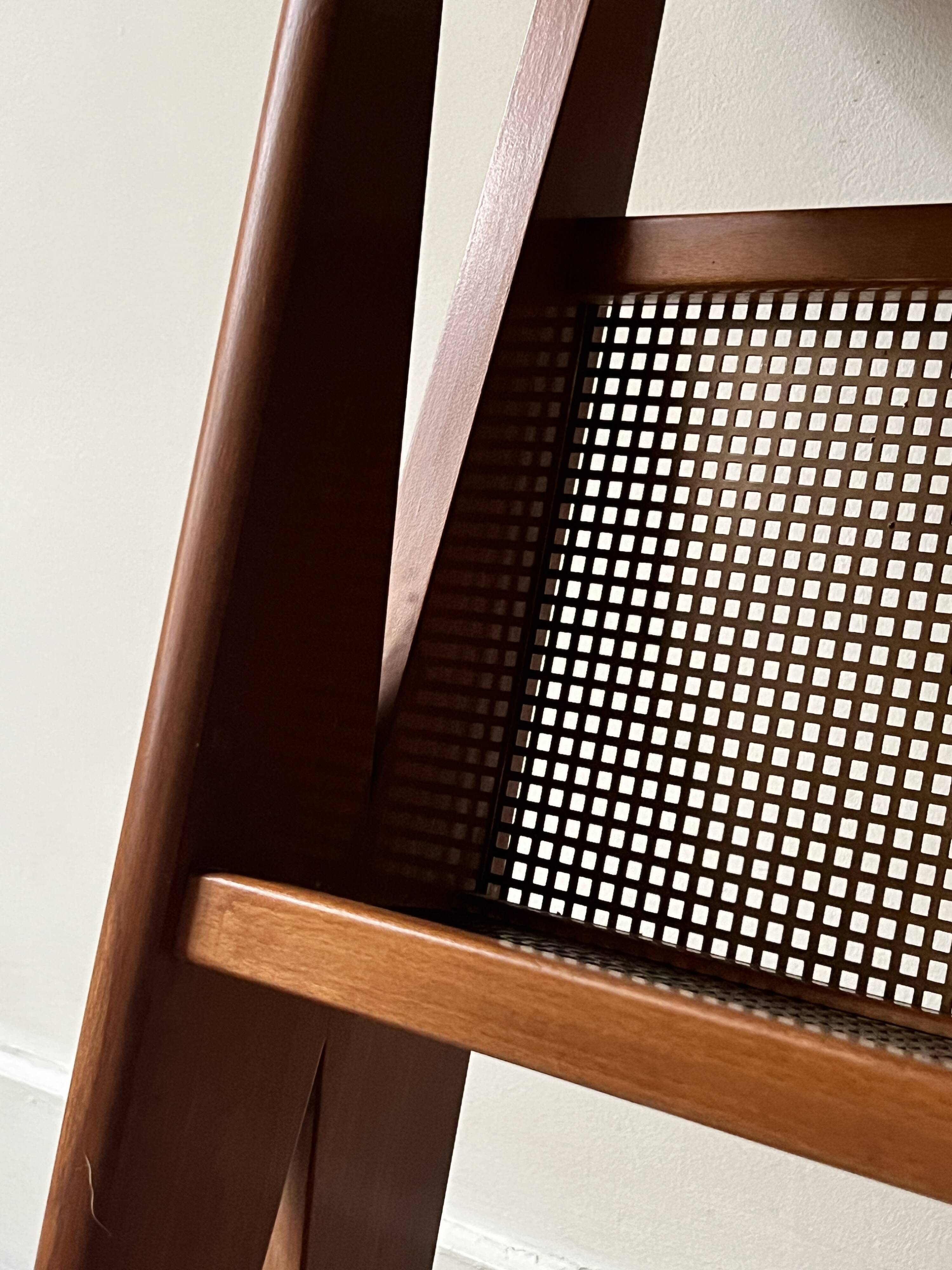 Bar cart in metal and oak by Jullian, designed in France 1960.