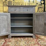 Louis Philippe high sideboard, re-painted and patinated