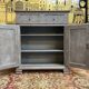 Louis Philippe high sideboard, re-painted and patinated