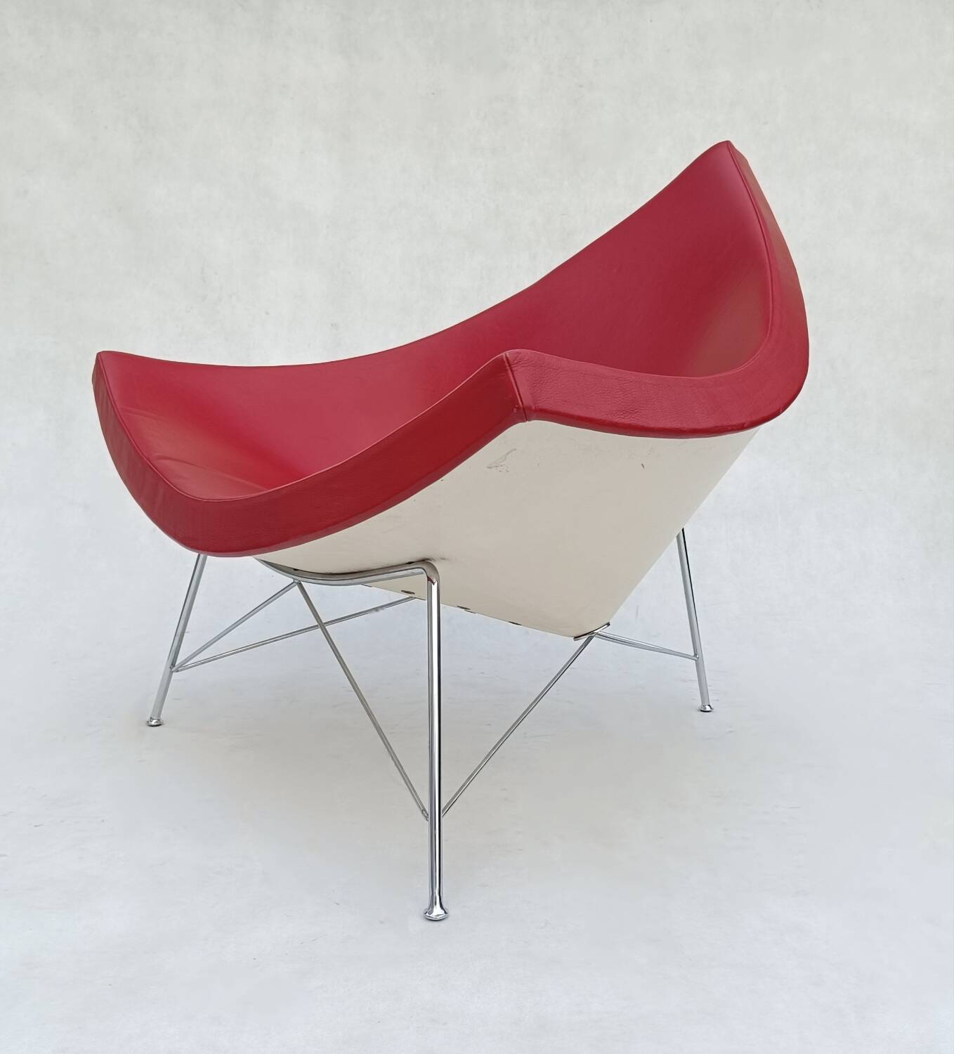 Fauteuil lounge Coconut du milieu du siècle par George Nelson pour Vitra