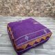 Moroccan Ottoman Pouf, Cactus Silk Pouf, Purple Pouf, Ottoman Stool, Living Room Pouf, Made Pouf