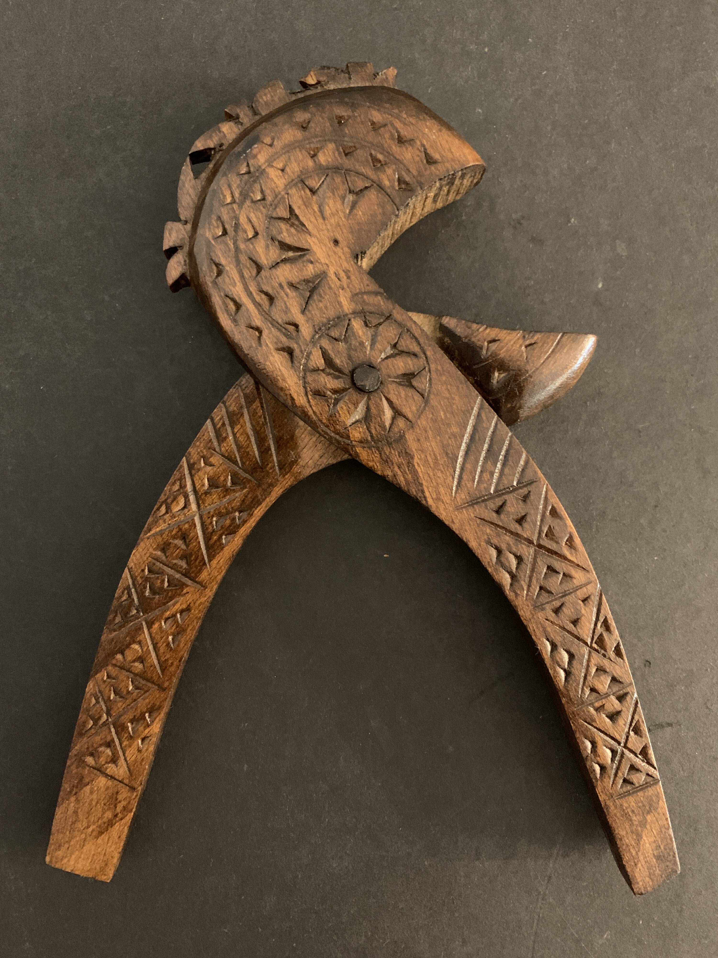 Nutcrackers folk art carved wood