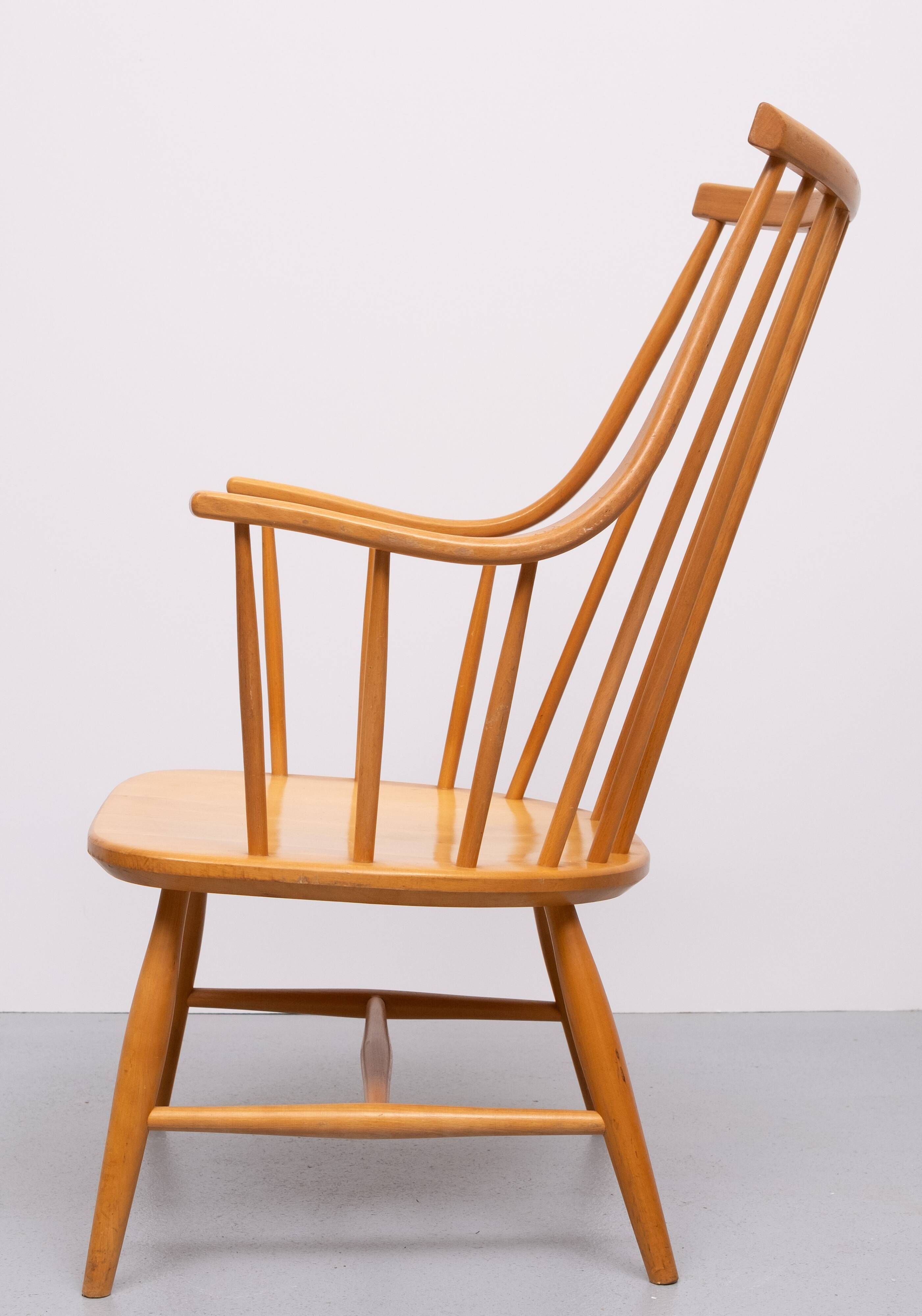 Grandessa Spindle back armchair by Lena Larsson for Nesto, Sweden 1960