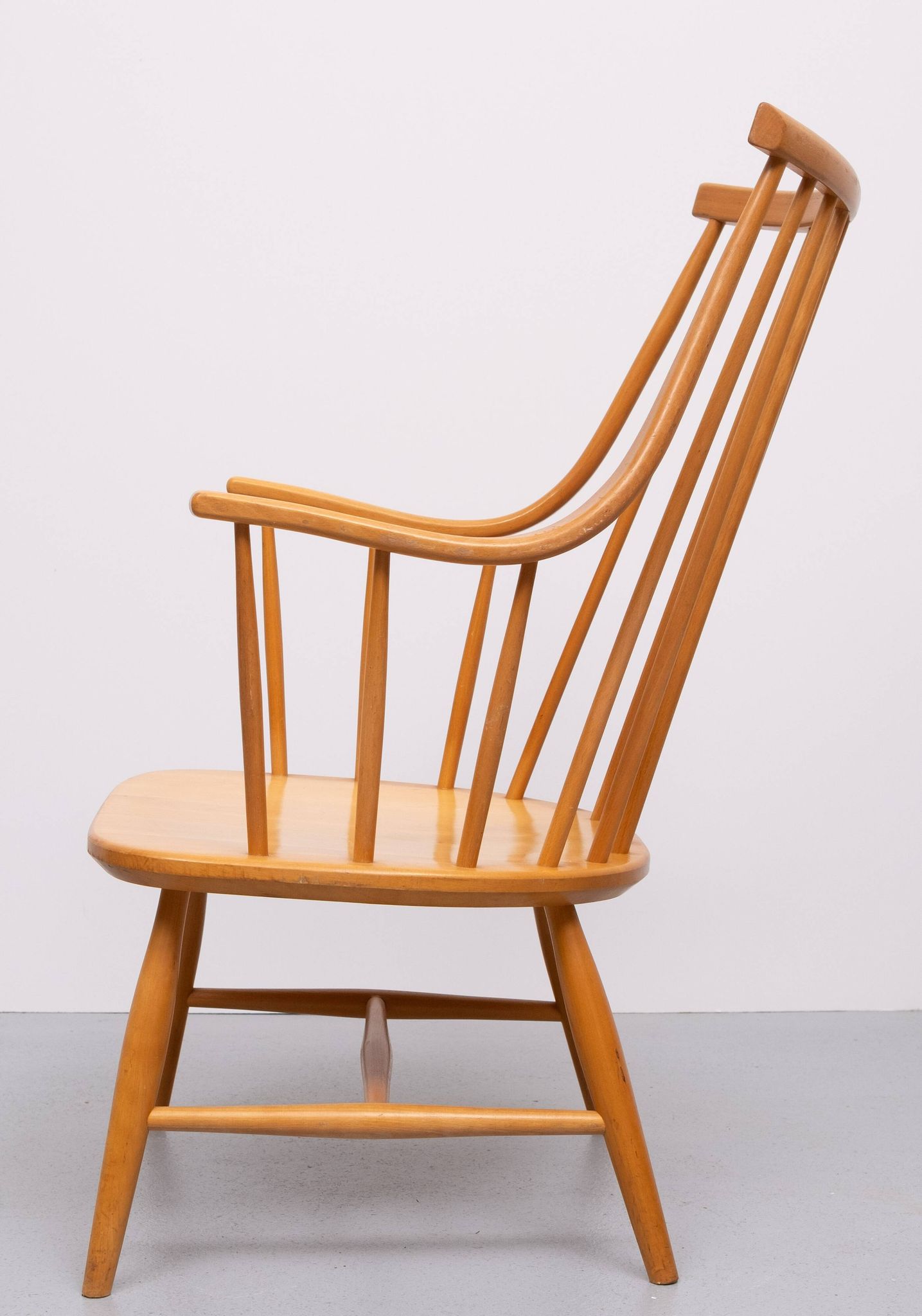 Grandessa Spindle back armchair by Lena Larsson for Nesto, Sweden 1960