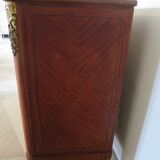 Louis XVI chest of drawers - Bronze - Butterfly wood veneer marquetry - 1930