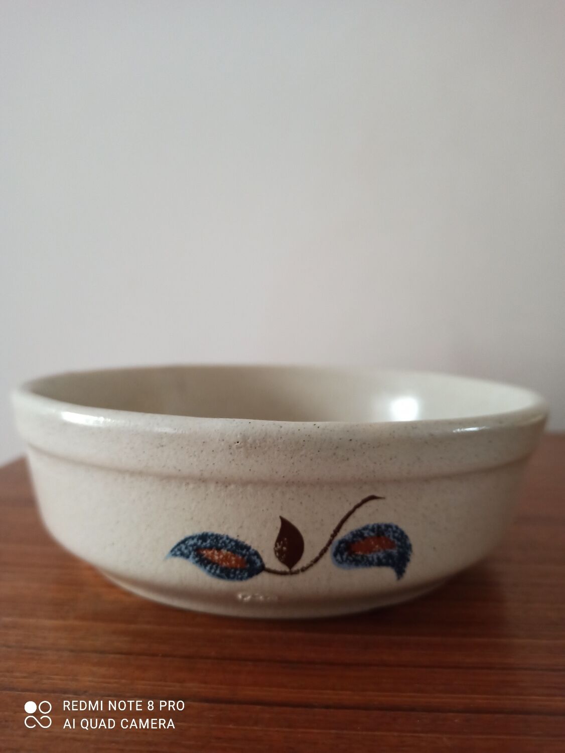 Flat earthenware bowl