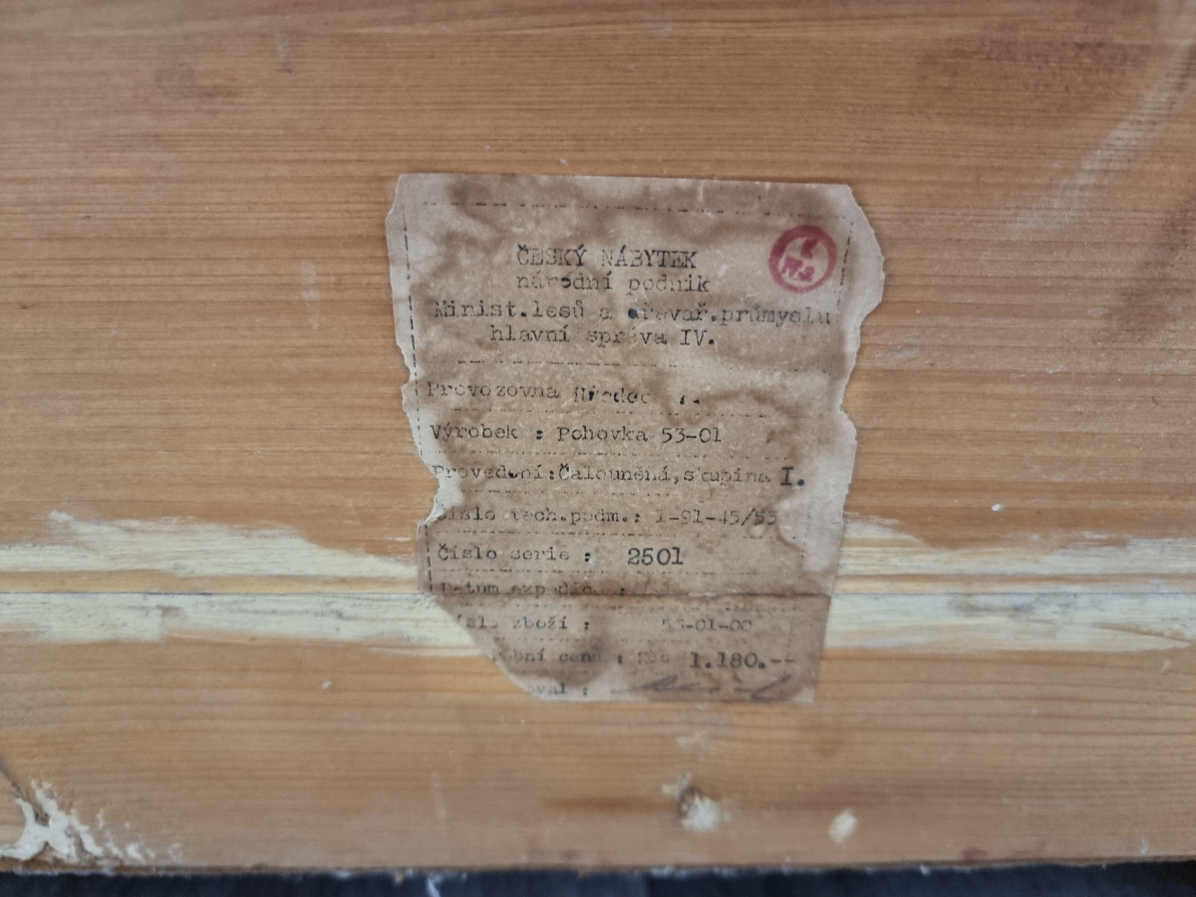 Sofa by Jindrich Halabala