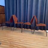 Un ensemble de quatre chaises par Herbert Hirche Jofy Stalmobler, Danemark, 1950