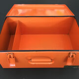 Orange metal box