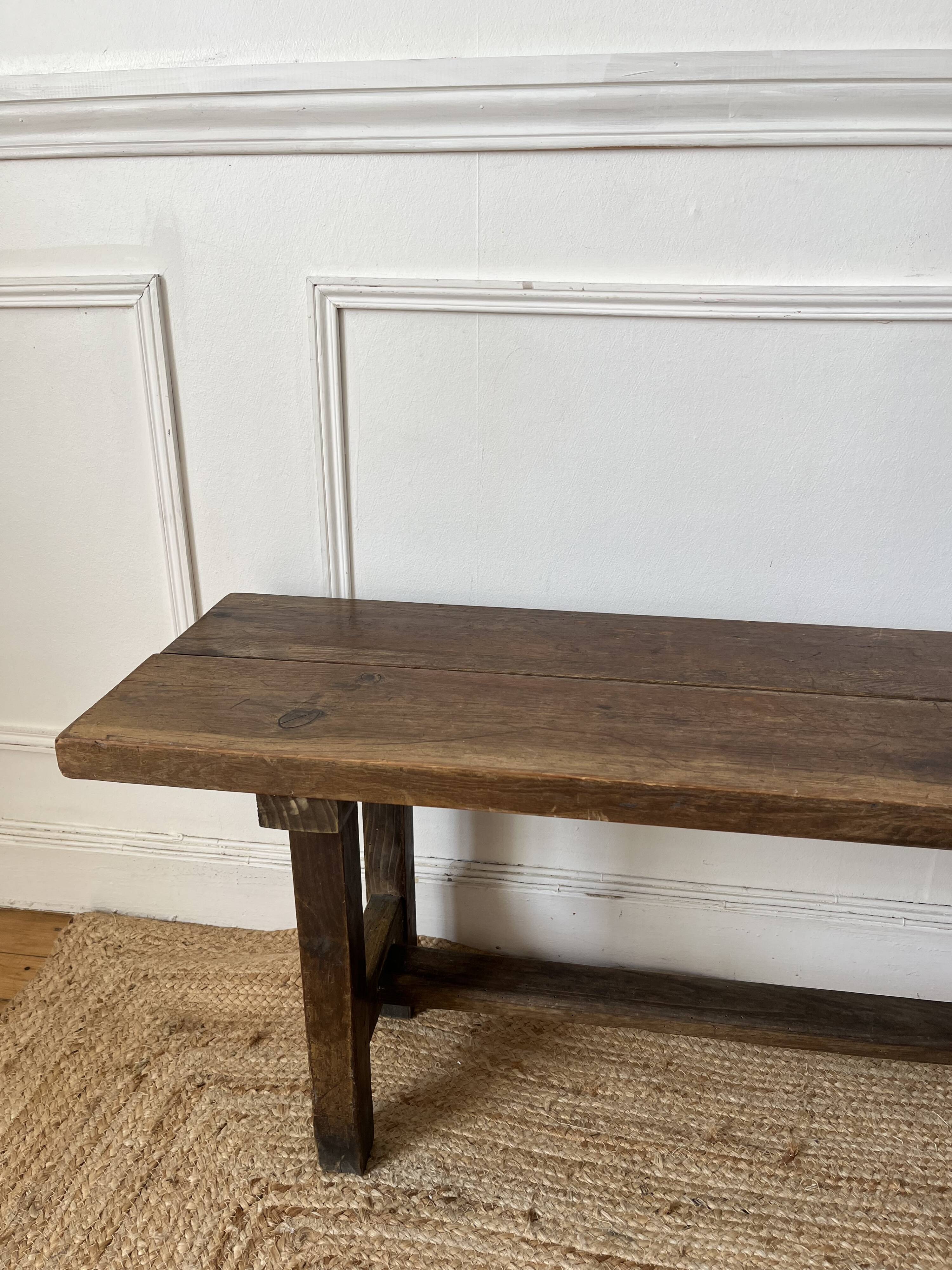 Antique wooden bench